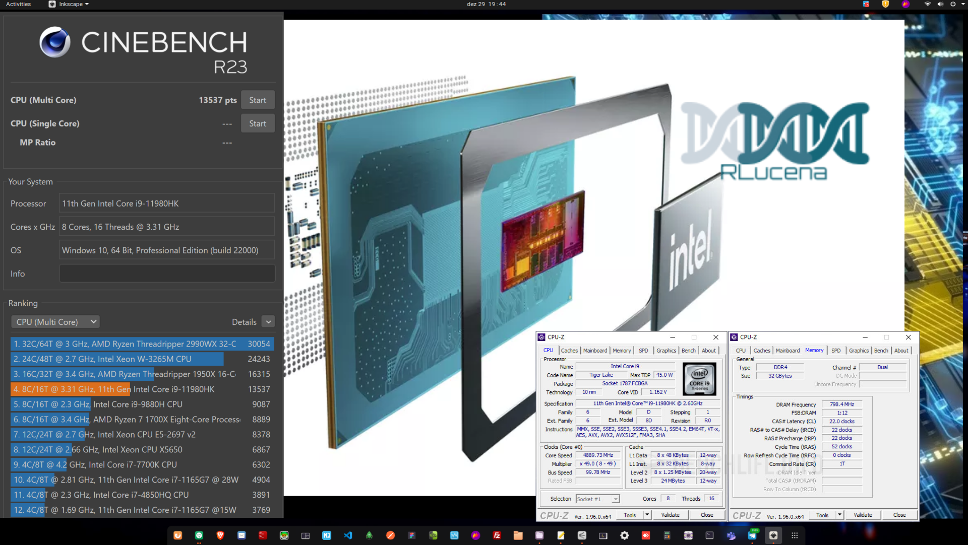 Mais sobre Intel Core i9 11980HK